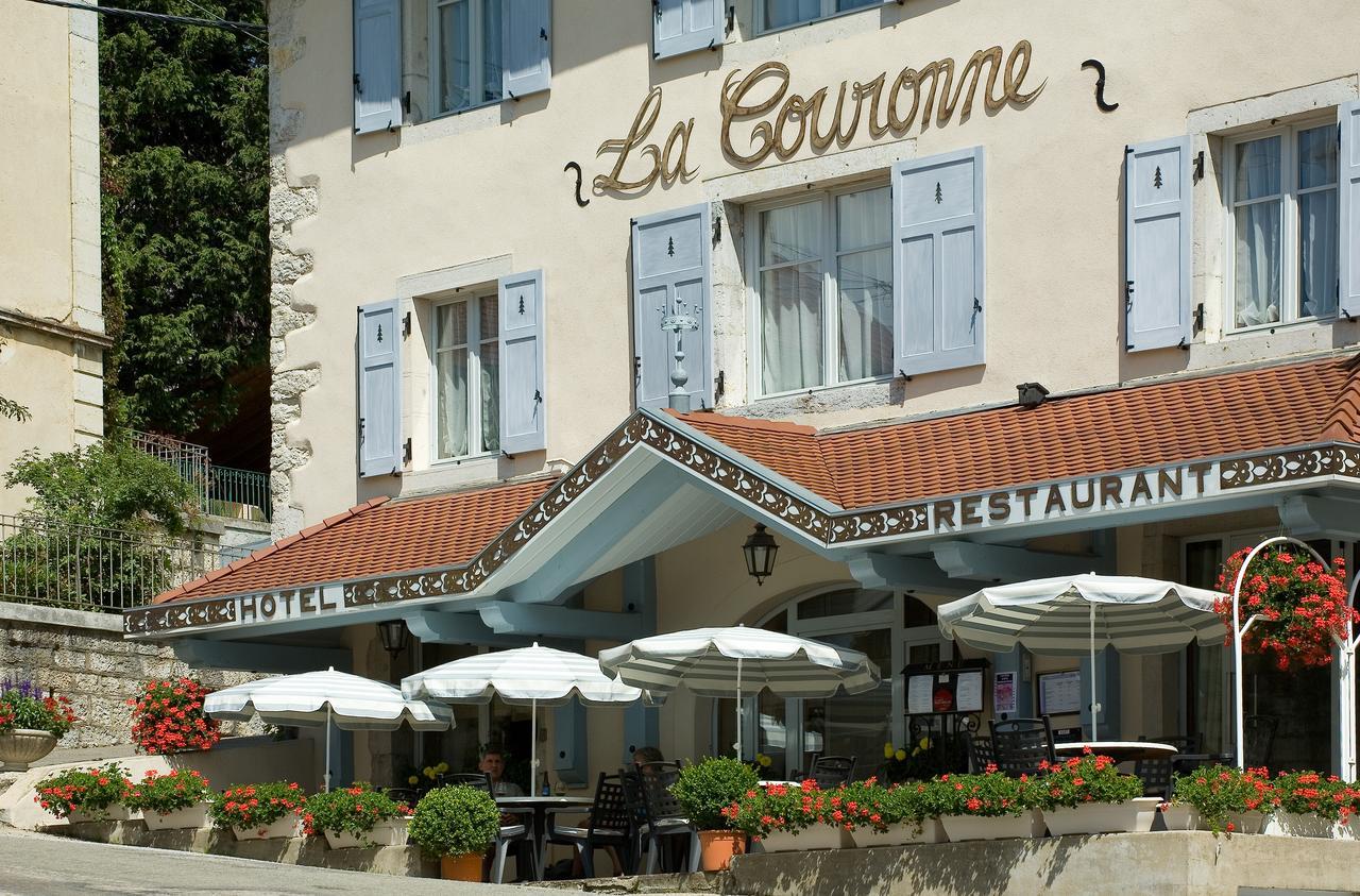 La Couronne Hotel Jougne Bagian luar foto