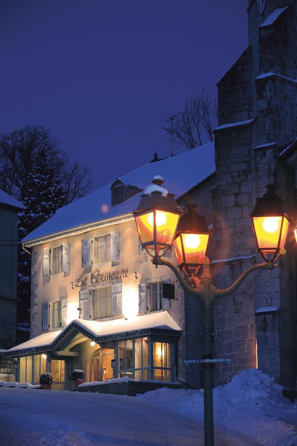 La Couronne Hotel Jougne Bagian luar foto
